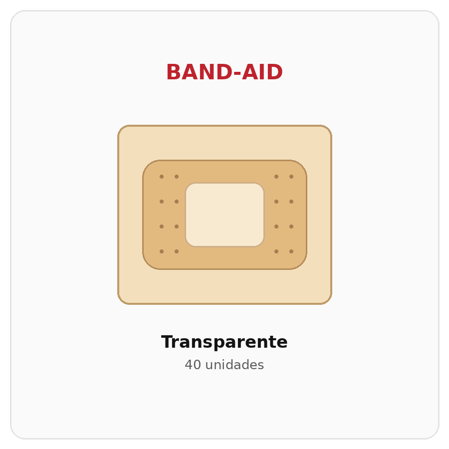 Band-Aid Transparente 40 unidades